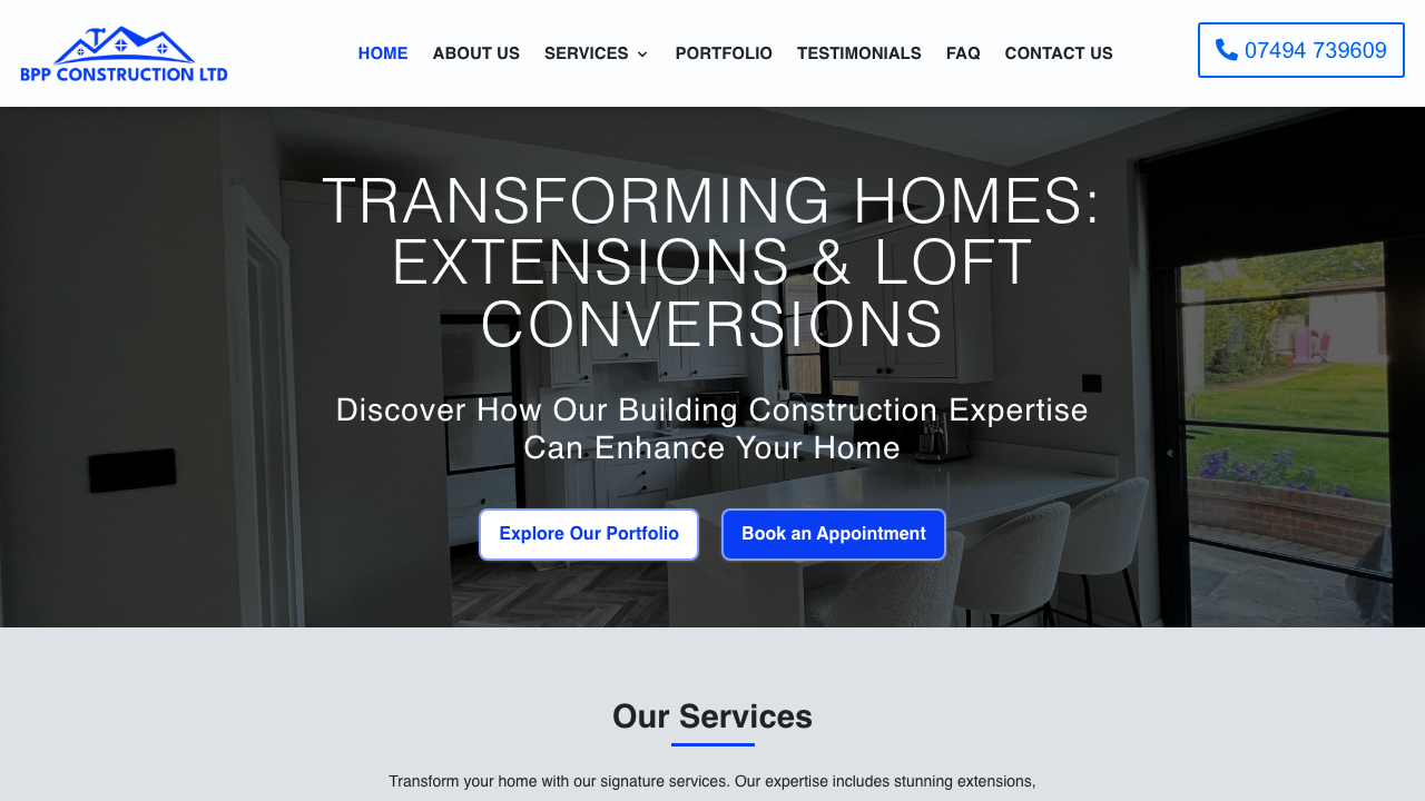 BPP CONSTRUCTION LTD website preview