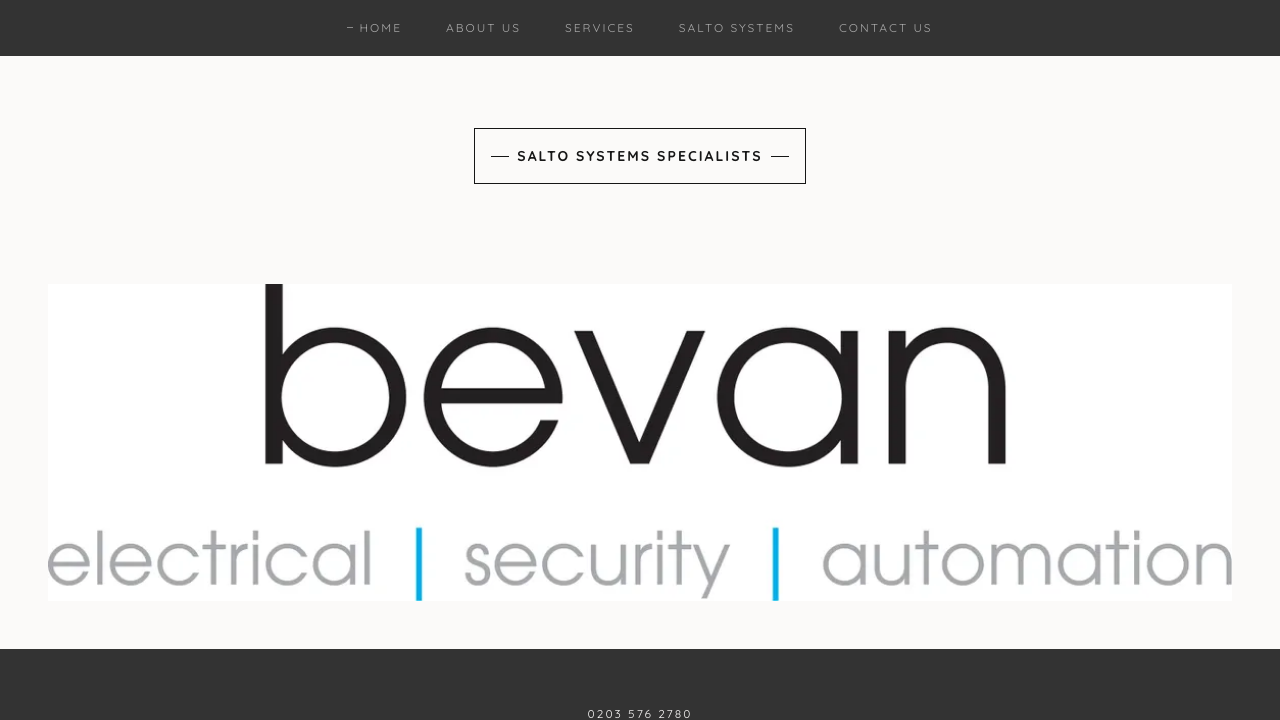 BEVAN ELECTRICAL AND SECURITY LTD website preview