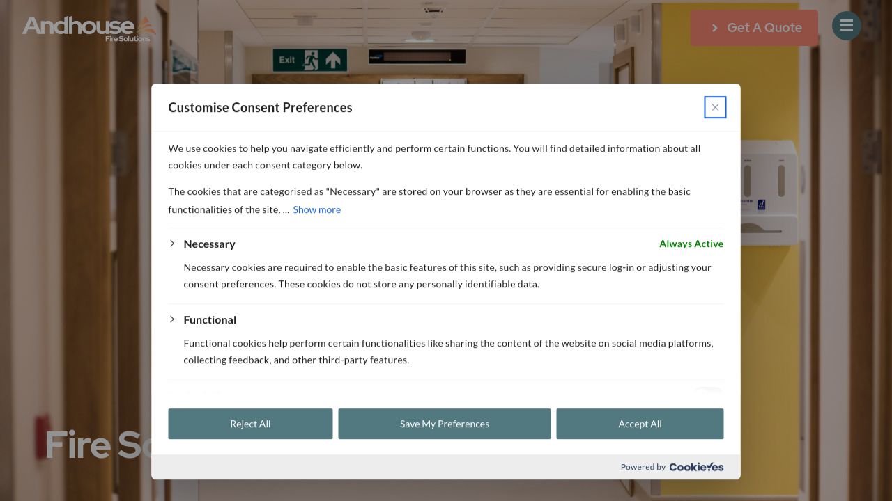 ANDHOUSE FIRE SOLUTIONS LTD website preview