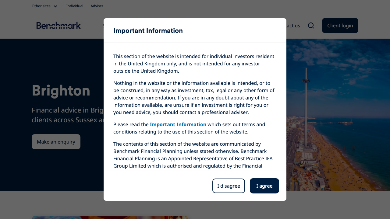 BENCHMARK BRIGHTON LIMITED website preview