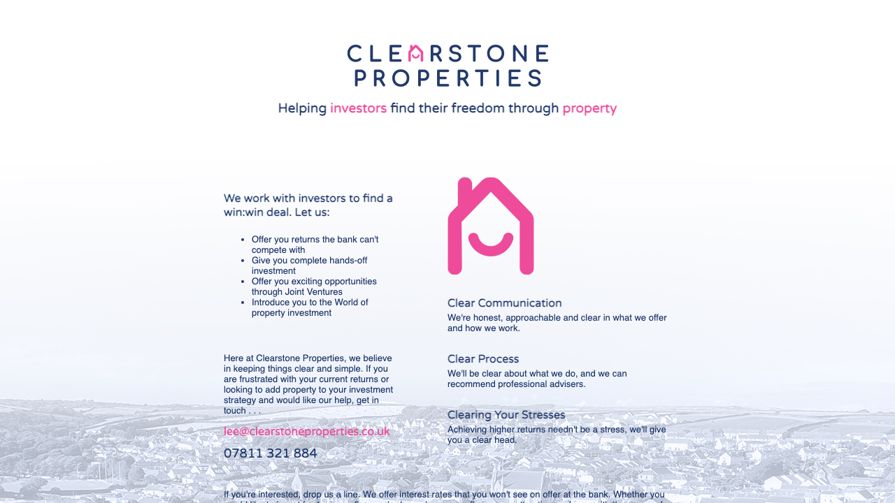 CLEARSTONE PROPERTIES LIMITED website preview
