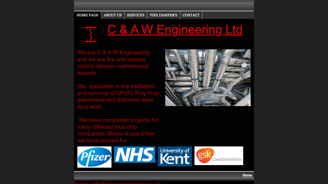 C & A W ENGINEERING LIMITED website preview
