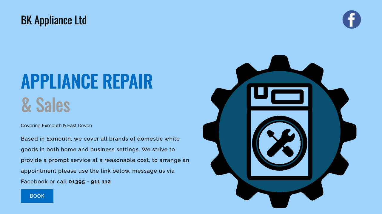 BK APPLIANCE LTD website preview