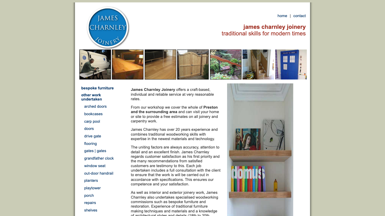 CHARNLEY'S JOINERS LTD website preview