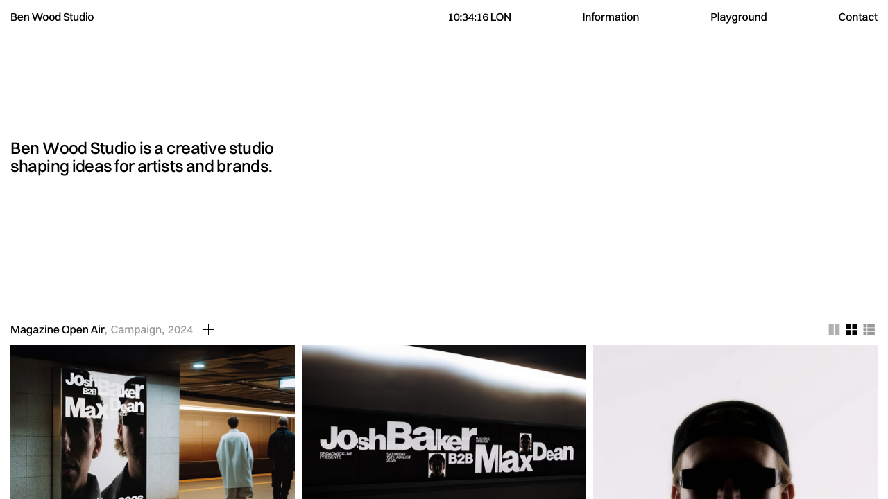 BEN WOOD STUDIO LTD website preview