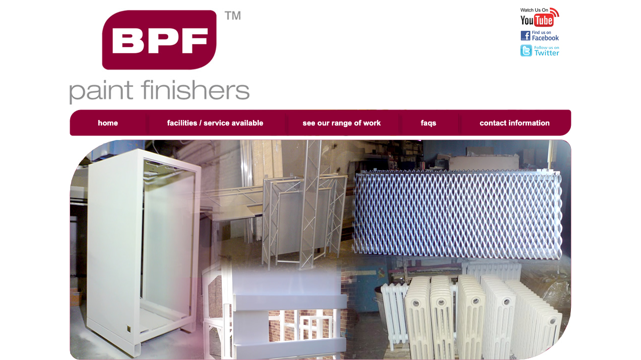 BPF PAINT FINISHERS LTD website preview