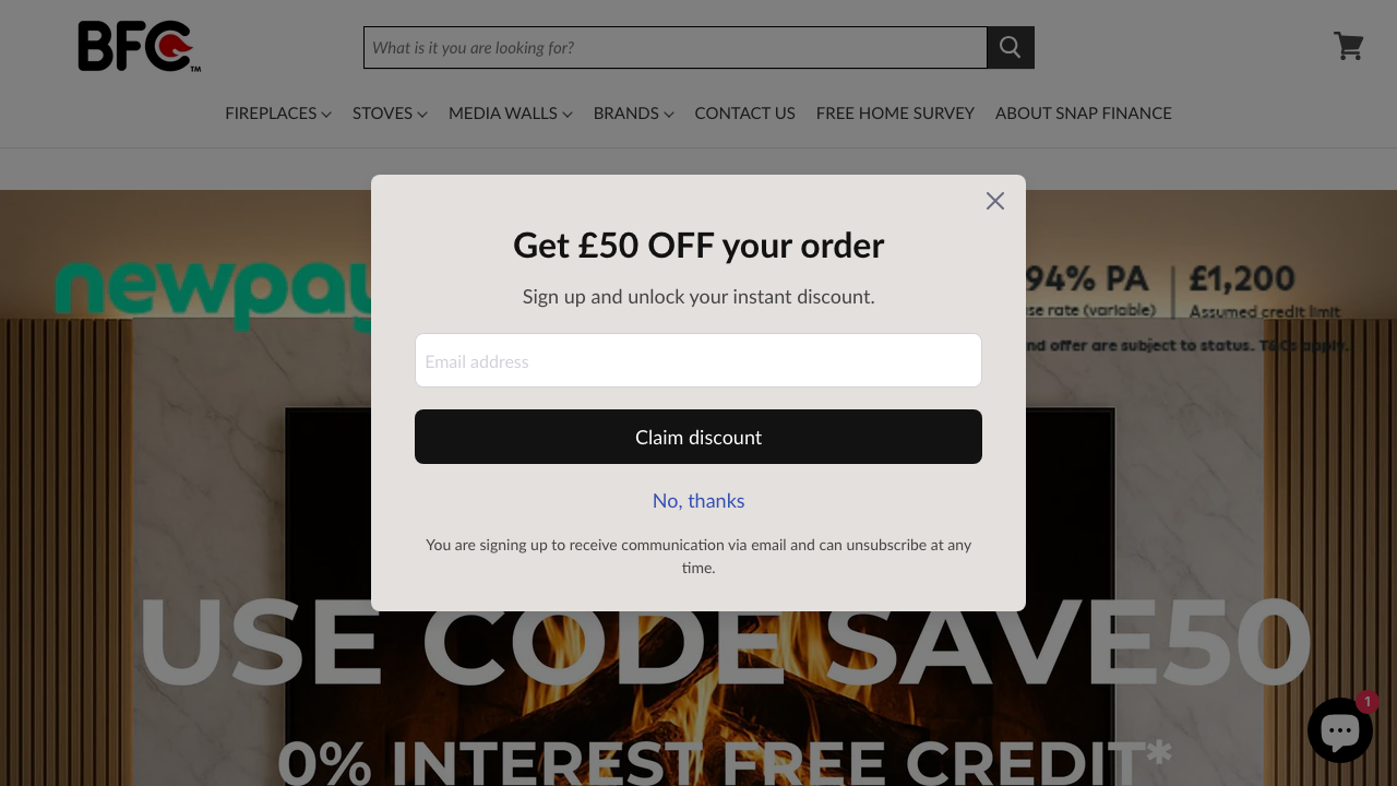 BARTON FIREPLACE & STOVE CENTRE LTD website preview