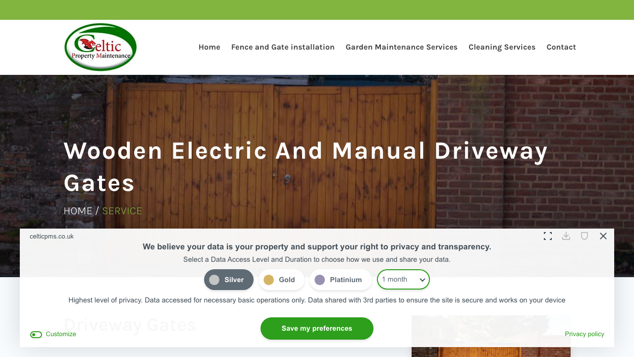 CELTIC GATES LTD website preview