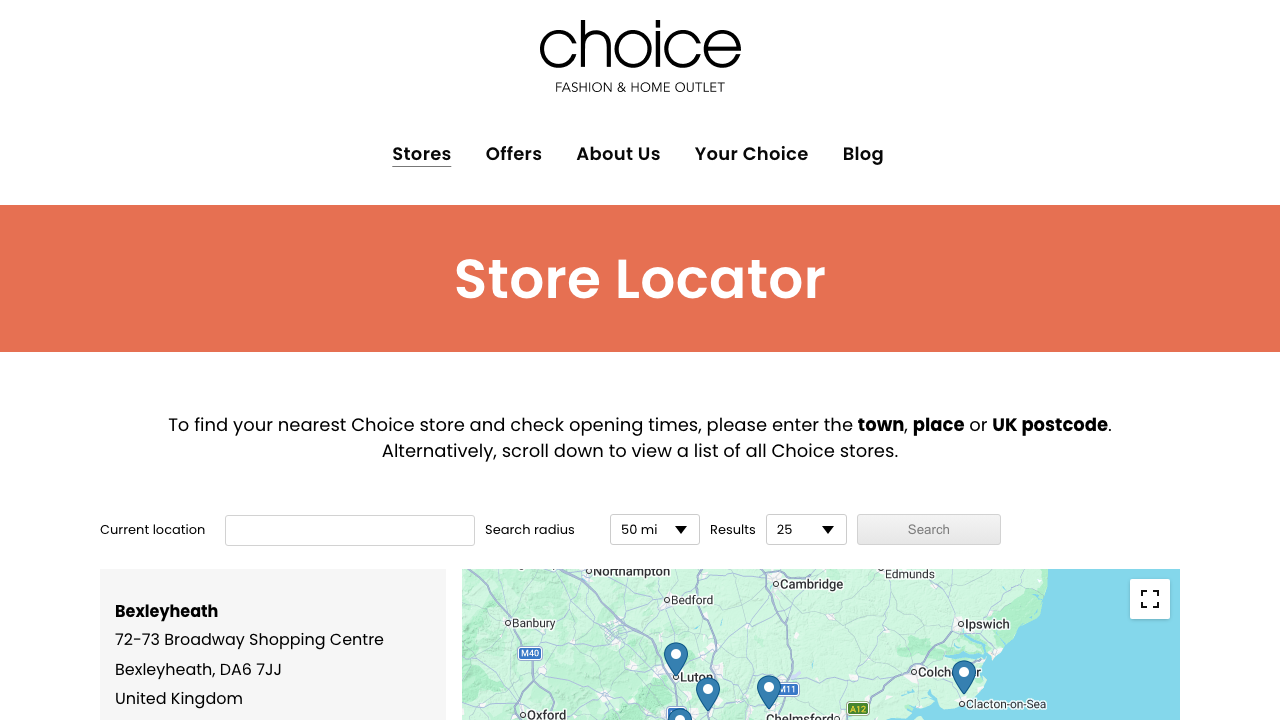 CHOICE DISCOUNT STORES LIMITED website preview