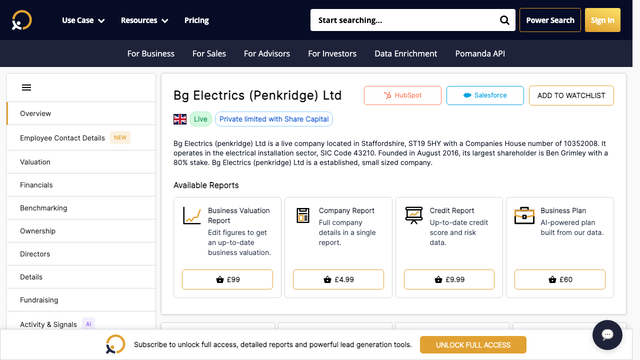 BG ELECTRICS (PENKRIDGE) LTD website preview