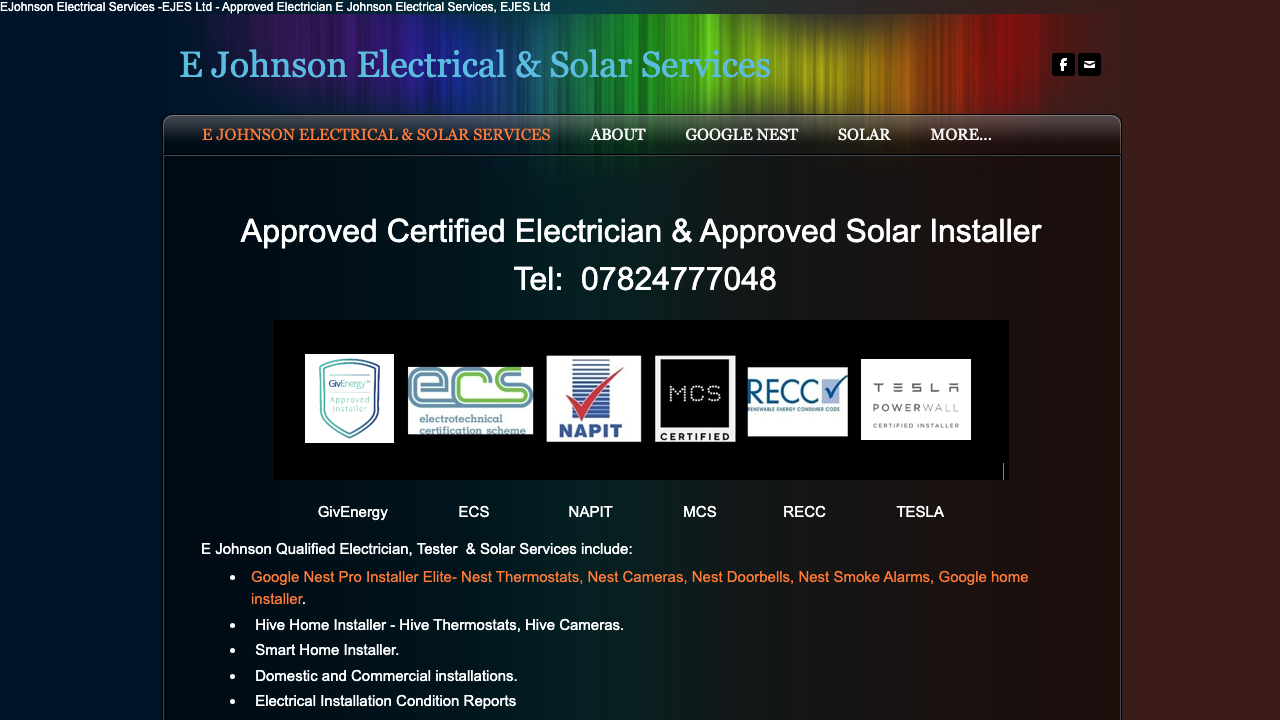 EJES LTD website preview