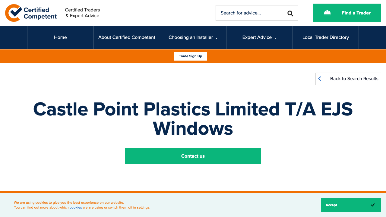 CASTLE POINT PLASTICS LIMITED website preview