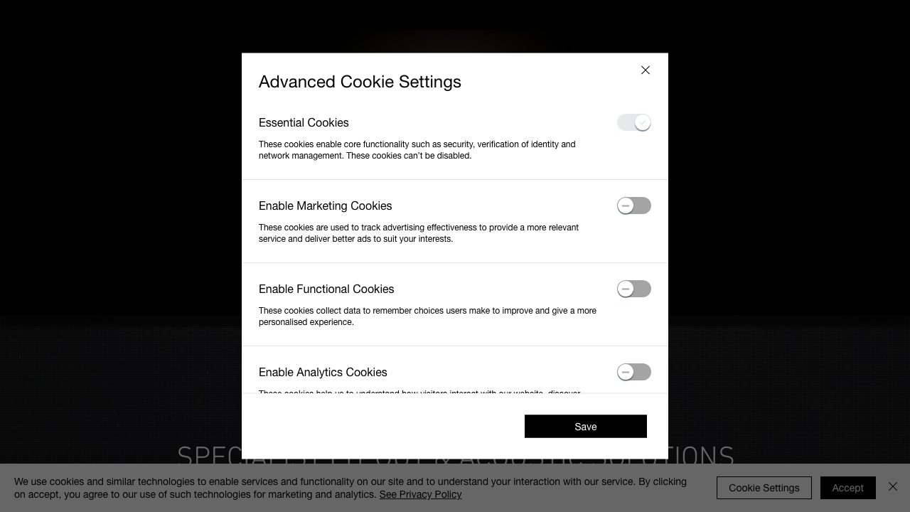 CARINA ACOUSTIC SOLUTIONS LTD website preview