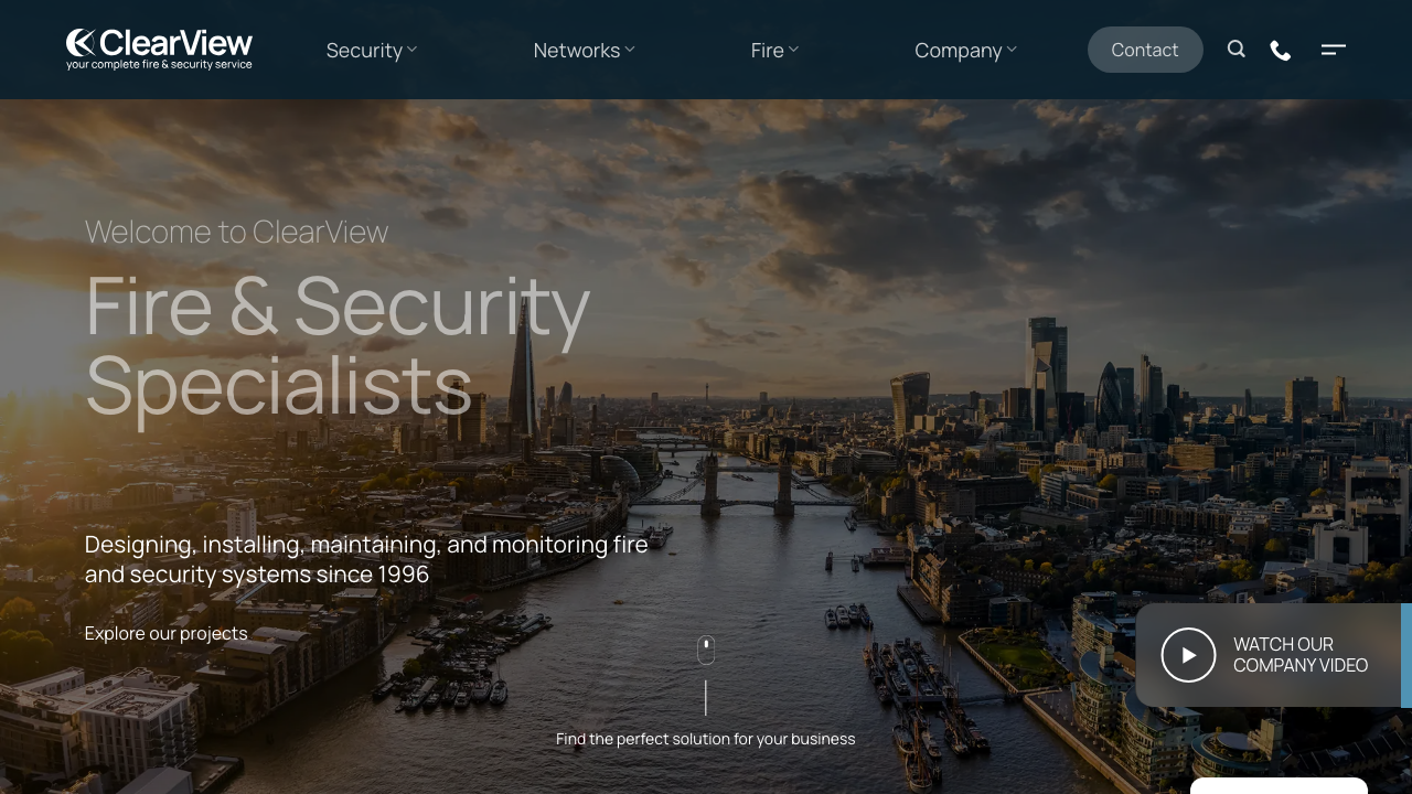 CLEARVISION FIRE & SECURITY SOLUTIONS LTD website preview