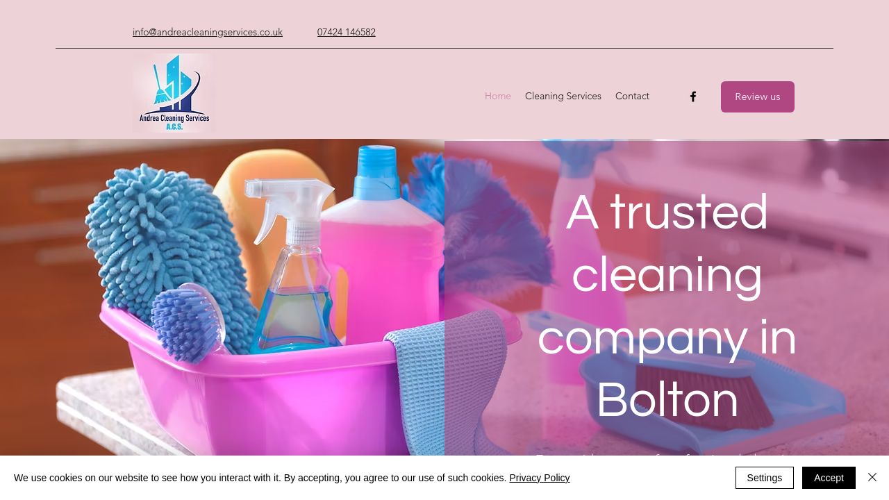 ANDREA CLEANING LIMITED website preview