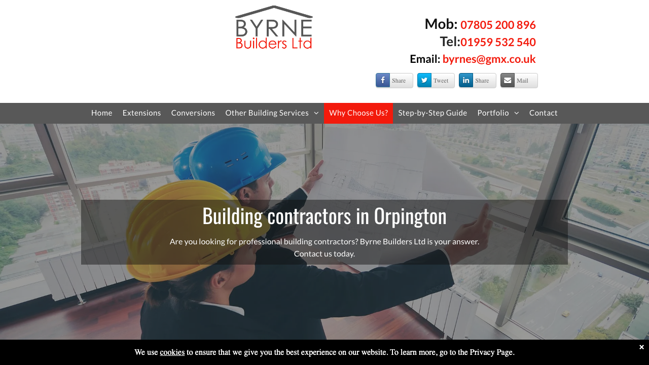 BYRNE & WATTS BUILDERS LTD website preview