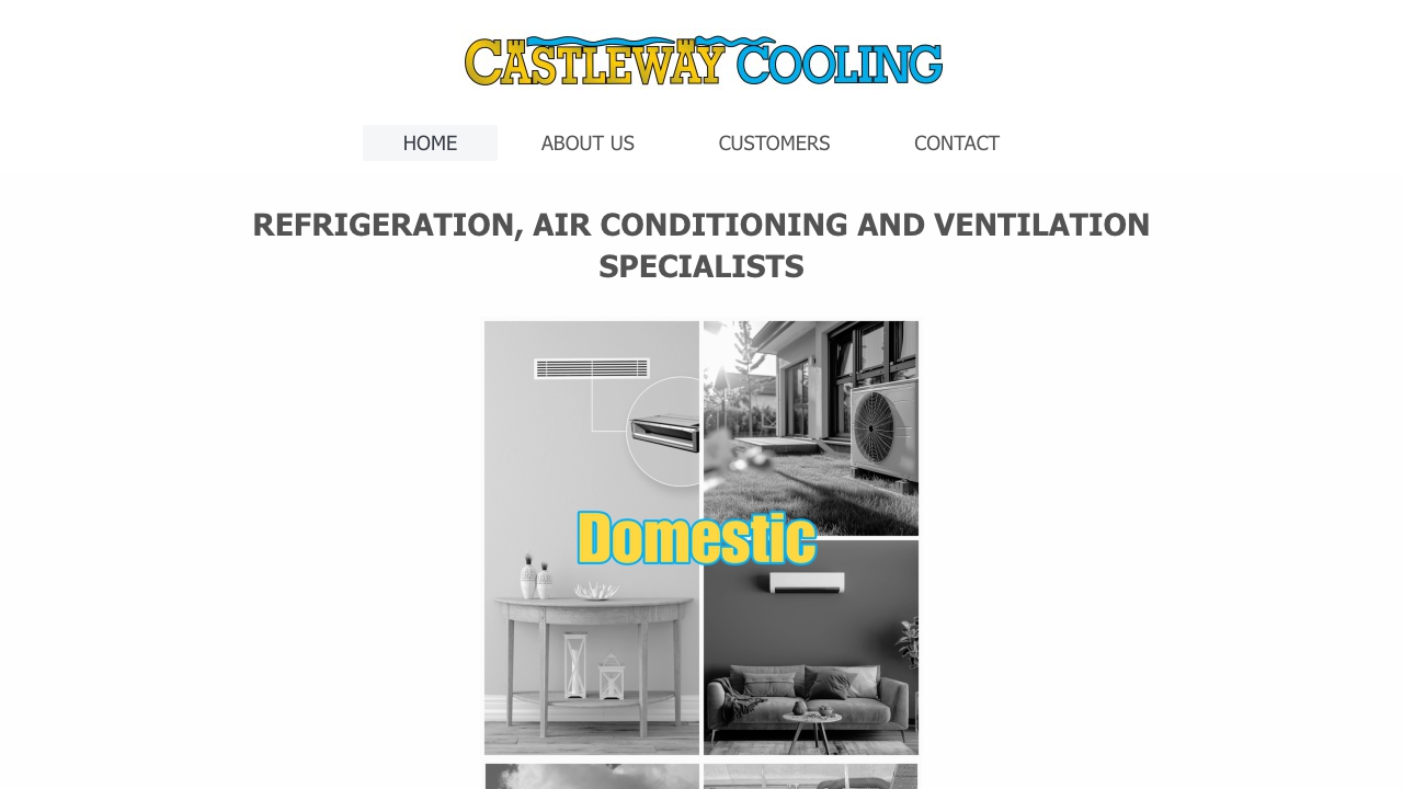 CASTLEWAY COOLING LIMITED website preview