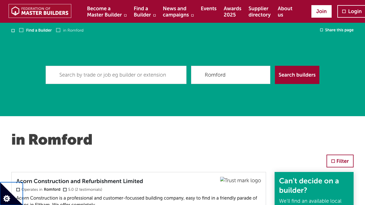 BUILDERS AID LTD website preview