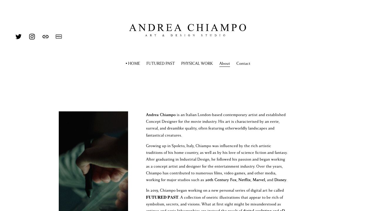 ANDREA CHIAMPO LTD website preview