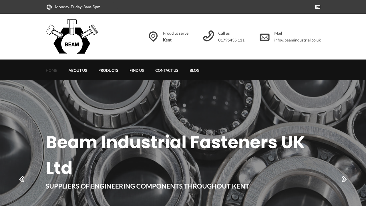 BEAM INDUSTRIAL FASTENERS UK LIMITED website preview