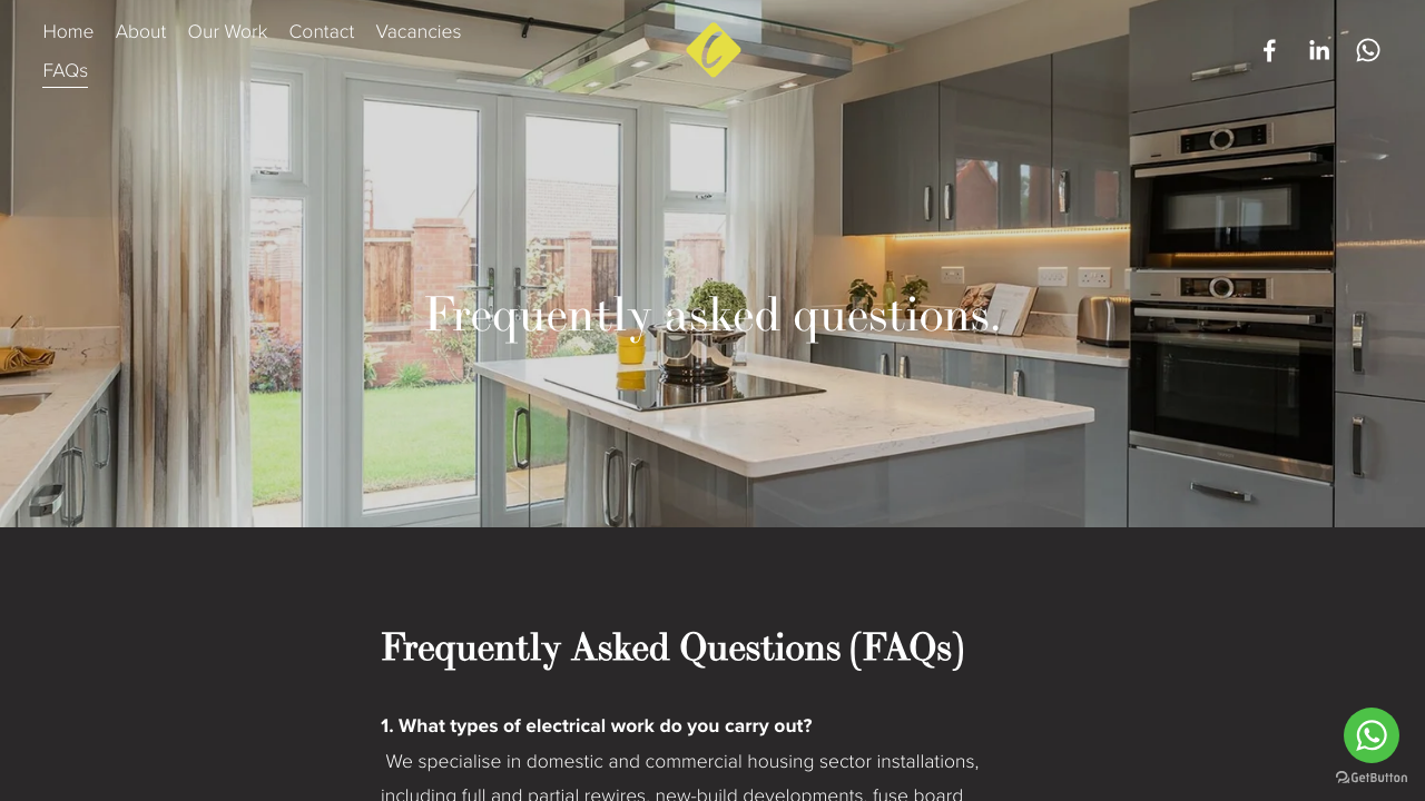 CJG ELECTRICAL LTD website preview