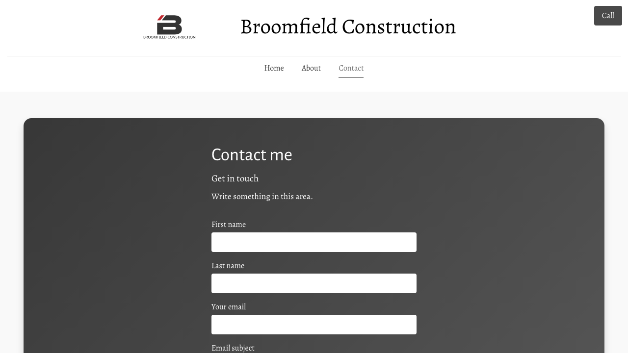 BROOMFIELD CONSTRUCTION LIMITED website preview