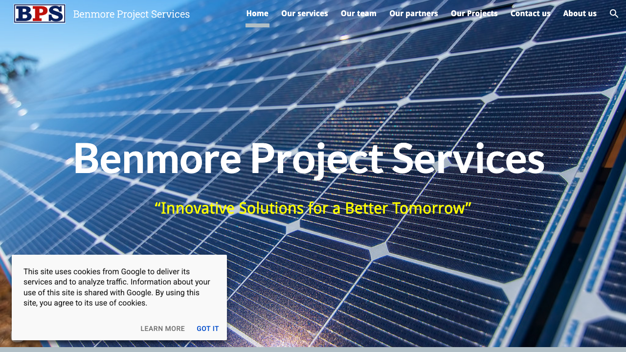 BENMORE PROJECT SERVICES LIMITED website preview