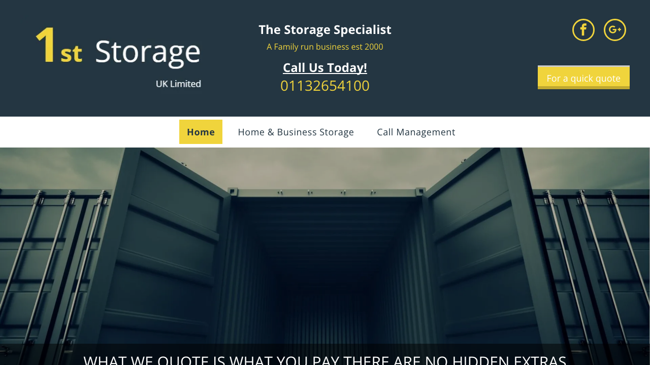 1ST STORAGE UK LIMITED website preview