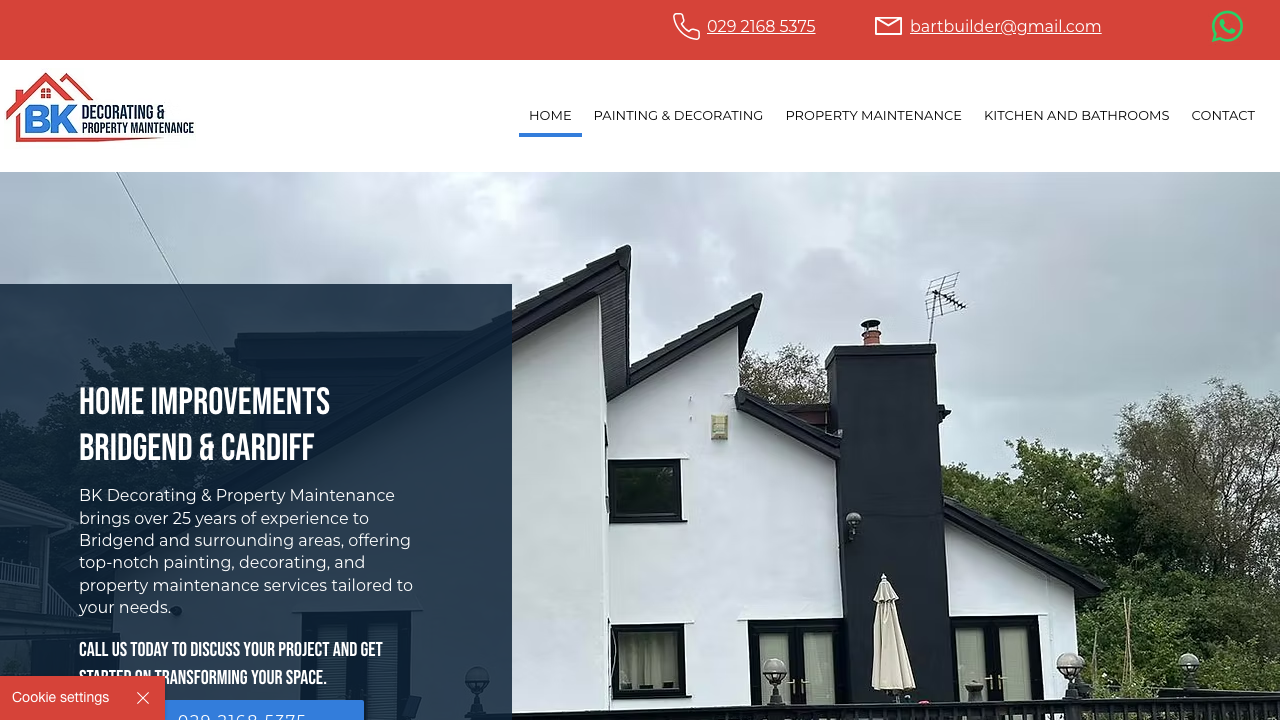 BK DECORATING LTD website preview