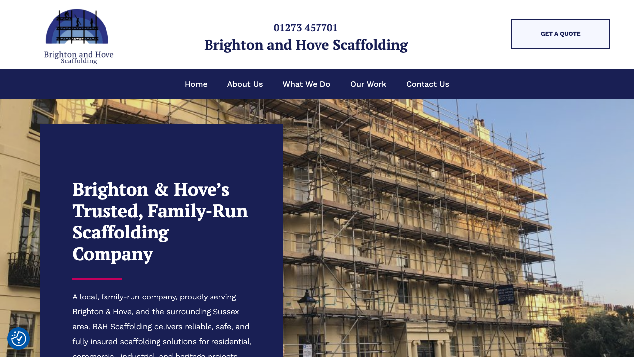 1 SCAFFOLDING LTD website preview