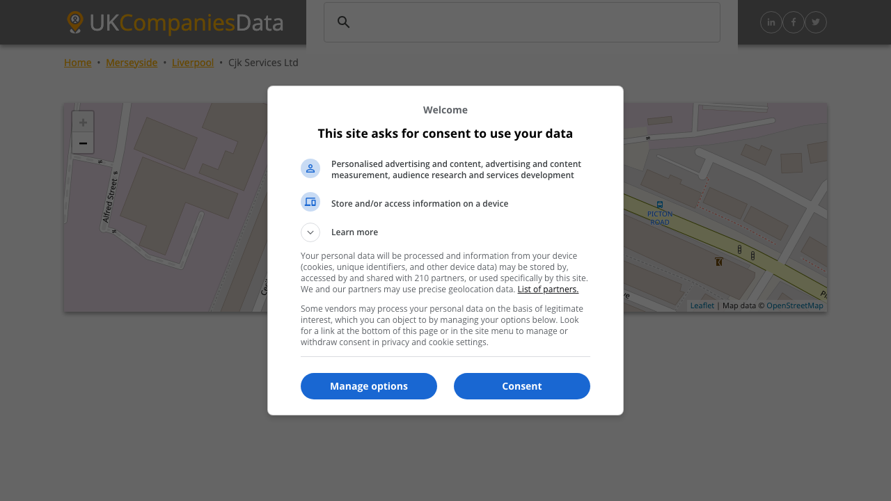 CJK SERVICES LTD website preview