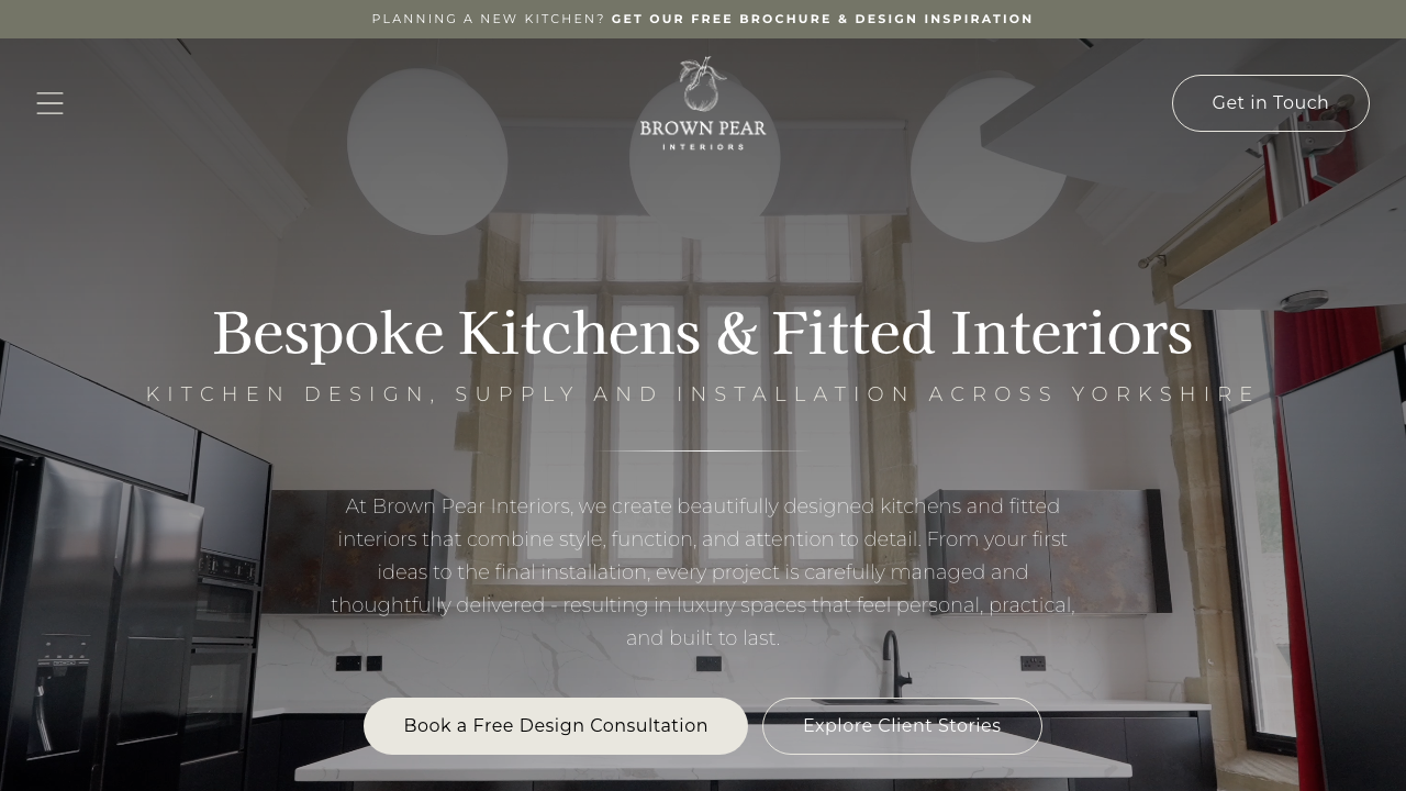 BROWN PEAR INTERIORS LIMITED website preview