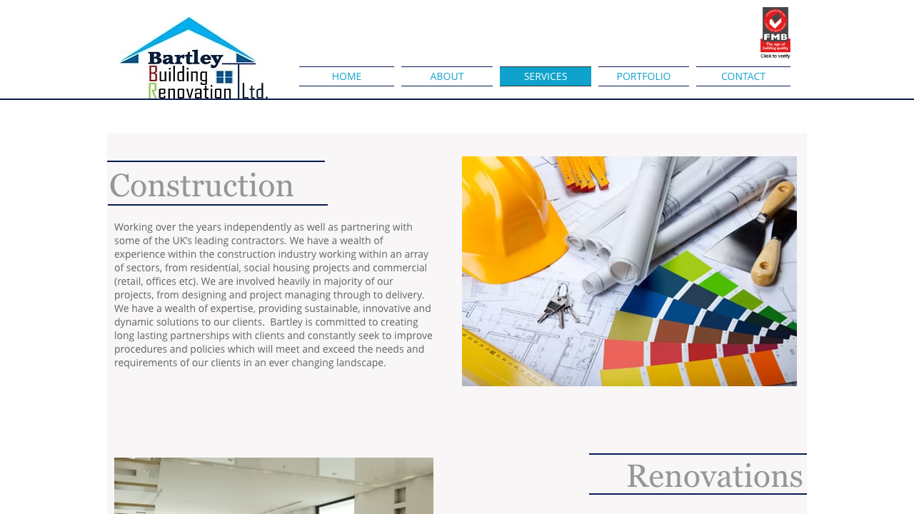 BARTLEY CONSTRUCTION SERVICES LIMITED website preview