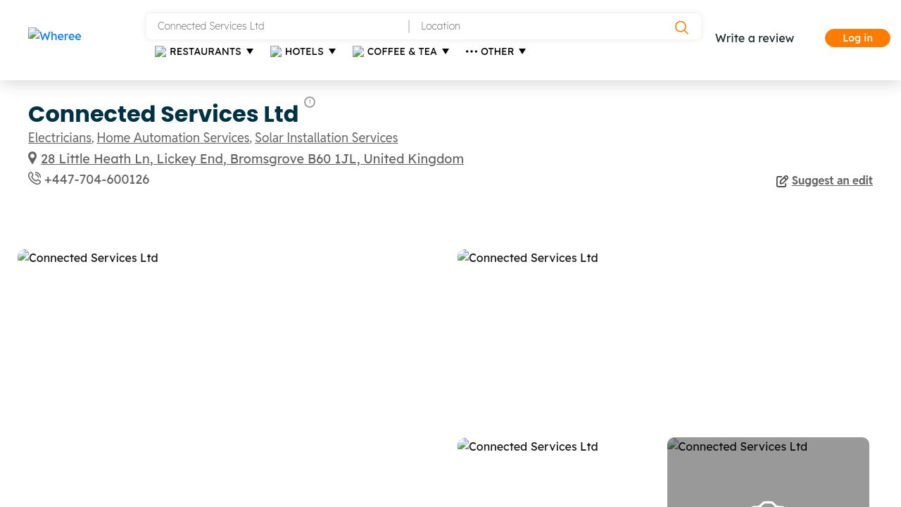 CONNECTED SERVICES LTD website preview