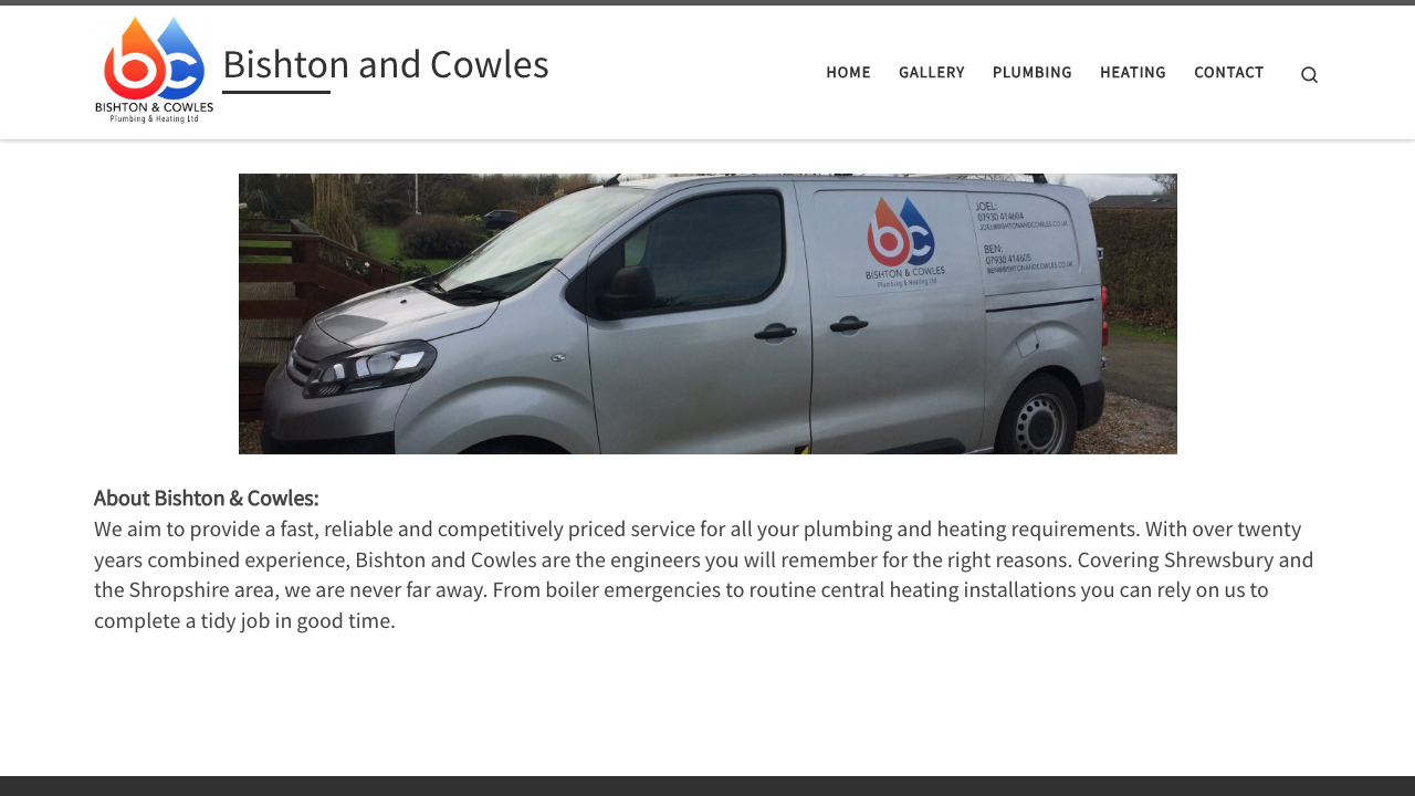 BISHTON & COWLES PLUMBING & HEATING LTD website preview