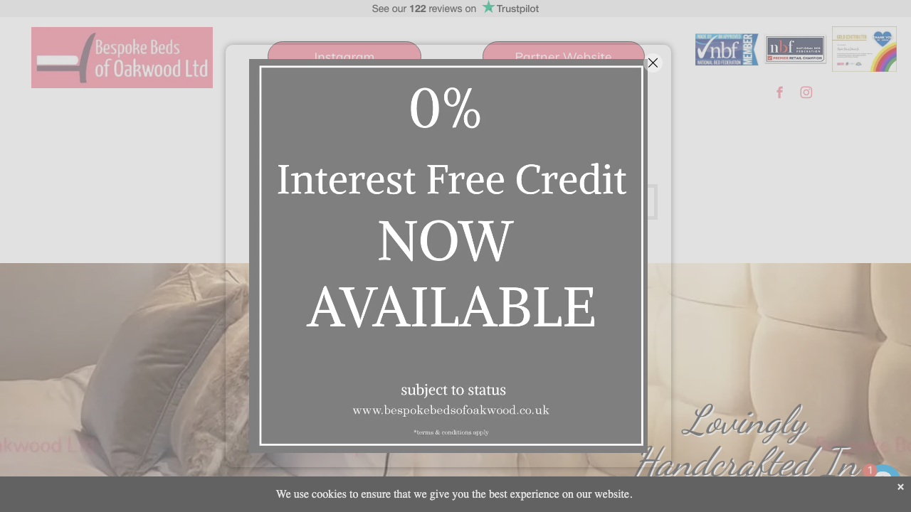 BESPOKE BEDS OF OAKWOOD LTD website preview