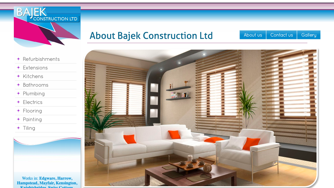 BAJEK CONSTRUCTION LTD website preview