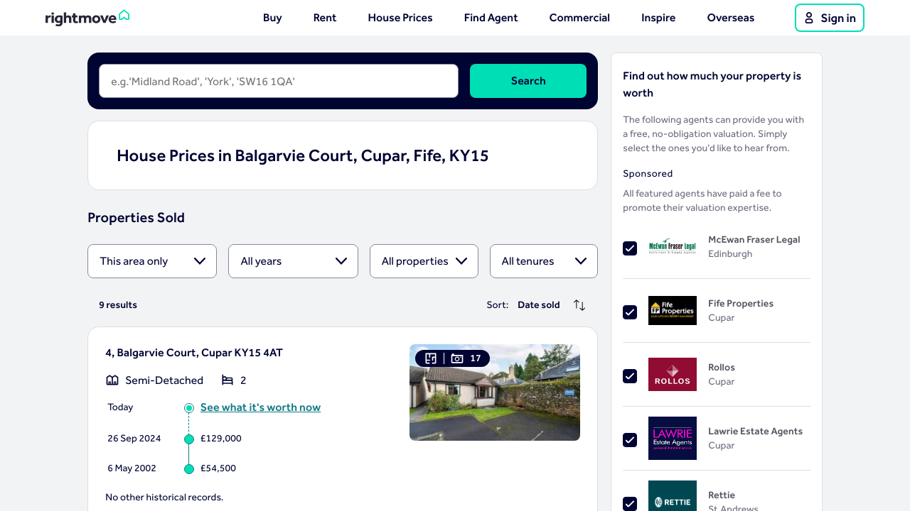 BALGARVIE COURT LIMITED website preview