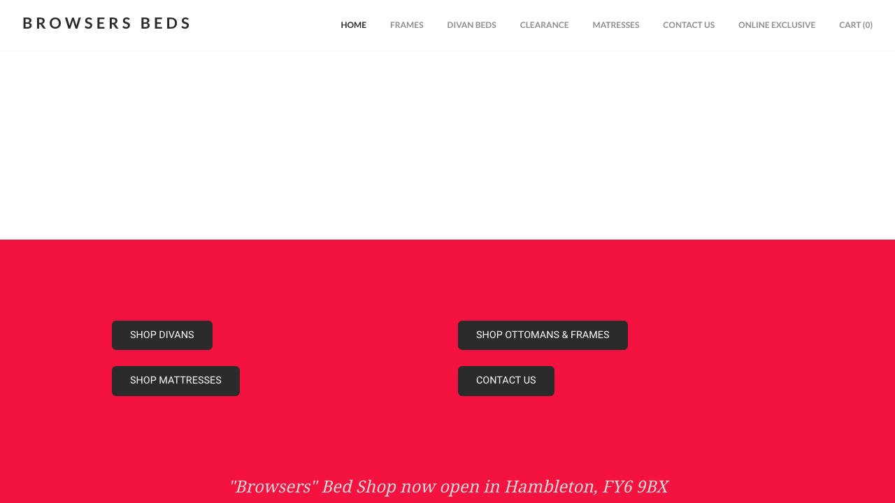 BROWSERS BEDS LTD website preview