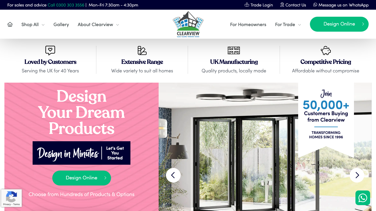 CLEARVIEW GLAZING LTD website preview