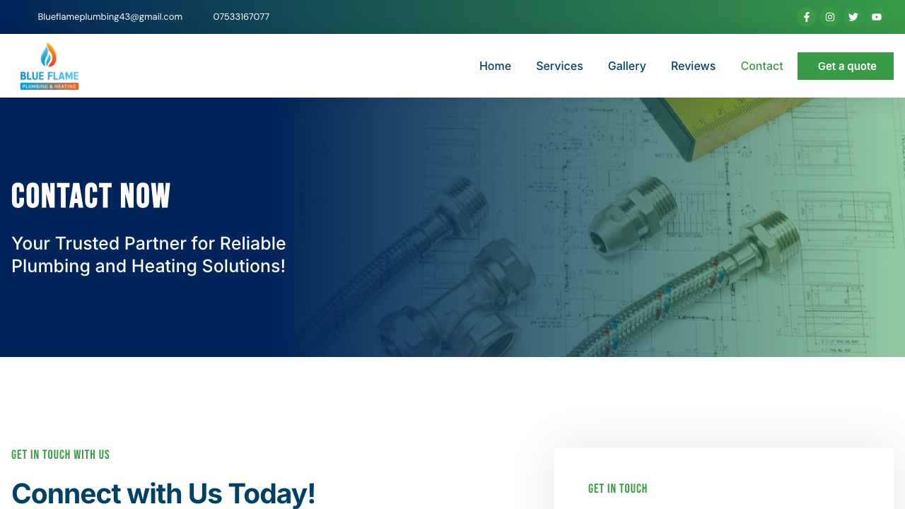 BLUE FLAME PLUMBING&HEATING LTD website preview