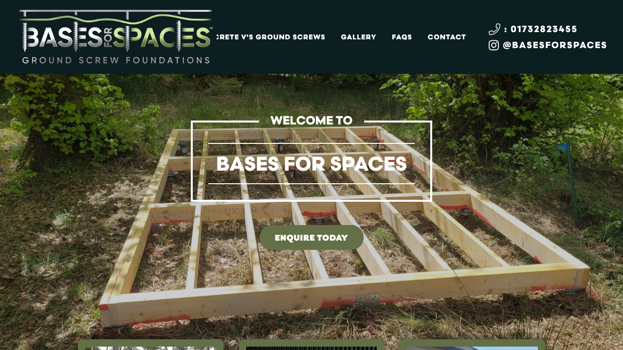BASES FOR SPACES LTD website preview