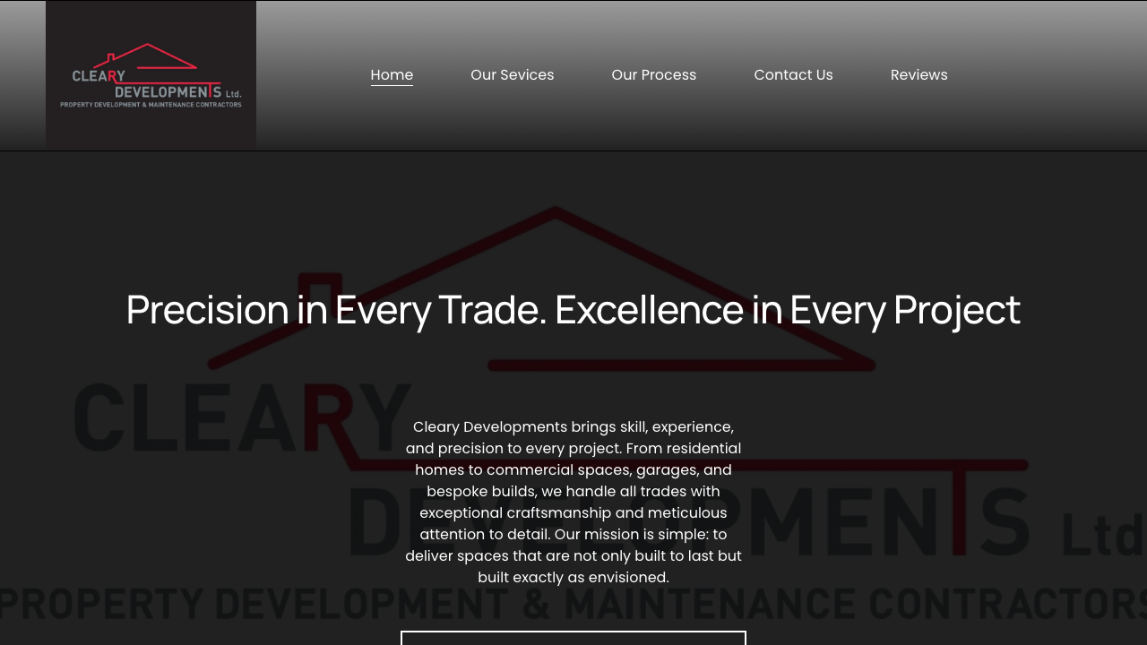 CLEARY DEVELOPMENTS LTD website preview
