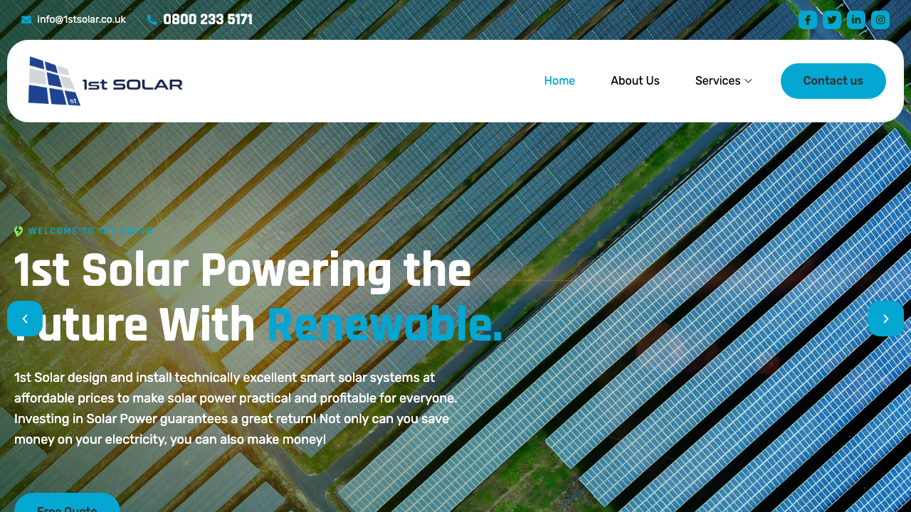 1ST SOLAR LTD website preview