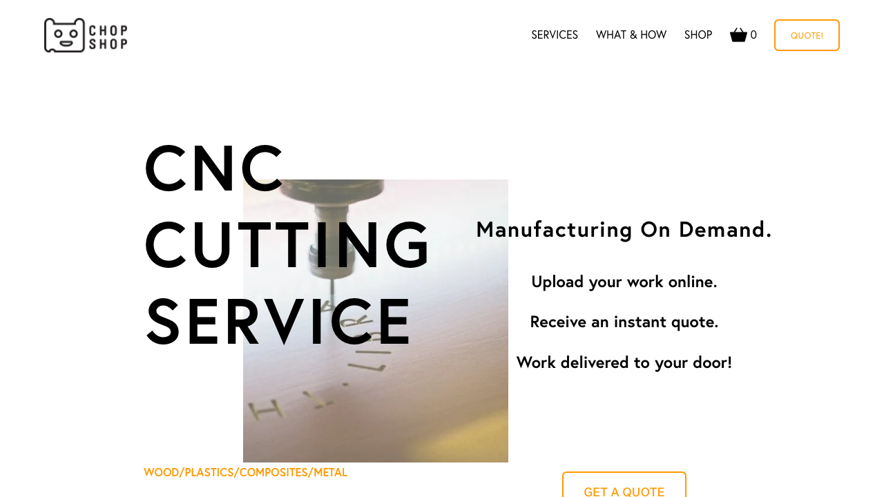 CHOPSHOPCNC LTD website preview