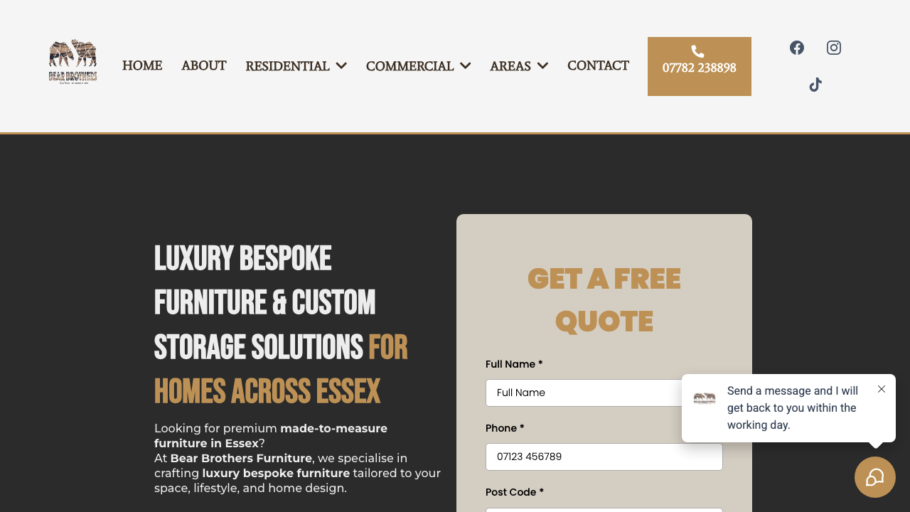 BEAR BRO CARPENTRY LTD website preview