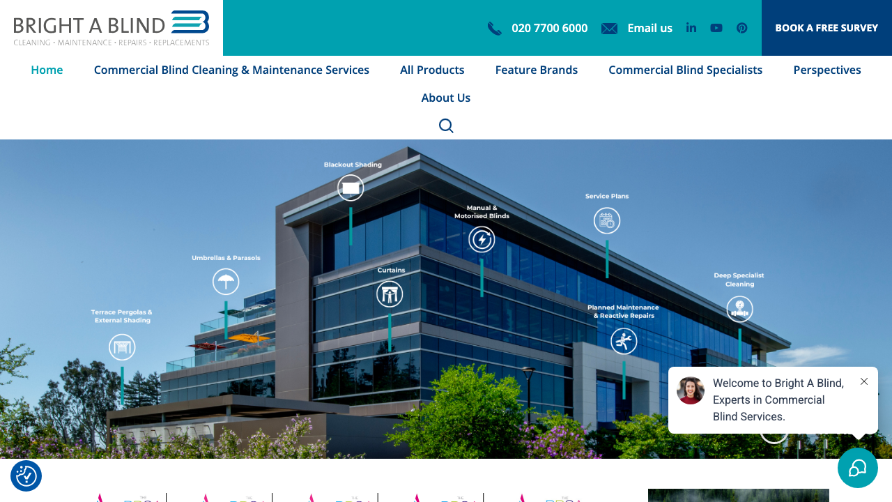 BRIGHT A BLIND LIMITED website preview