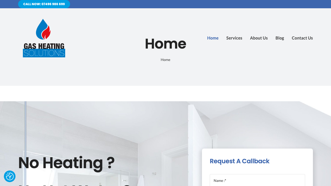 GAS HEATING SOLUTIONS MANCHESTER LTD website preview