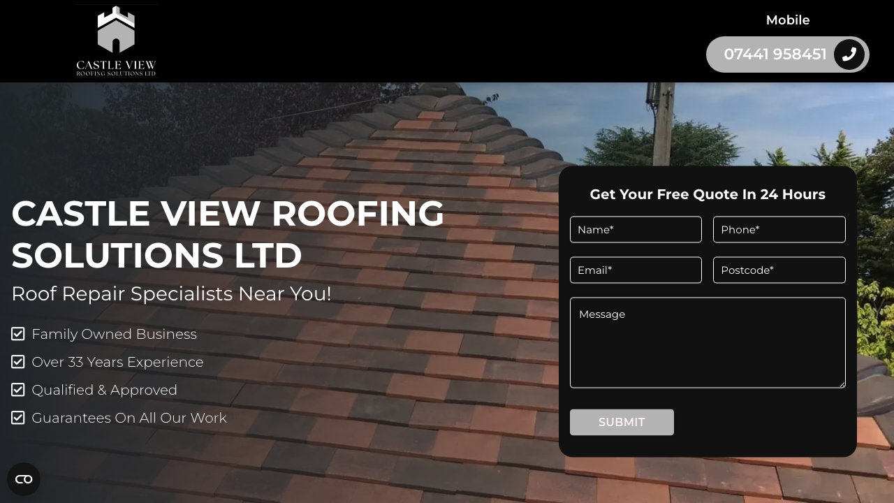 CASTLE VIEW ROOFING SOLUTIONS LIMITED website preview