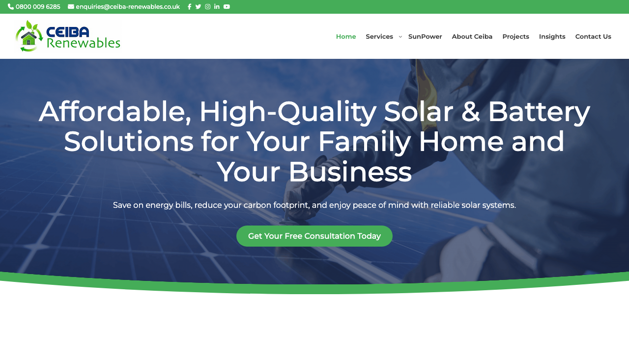 CEIBA RENEWABLES LIMITED website preview